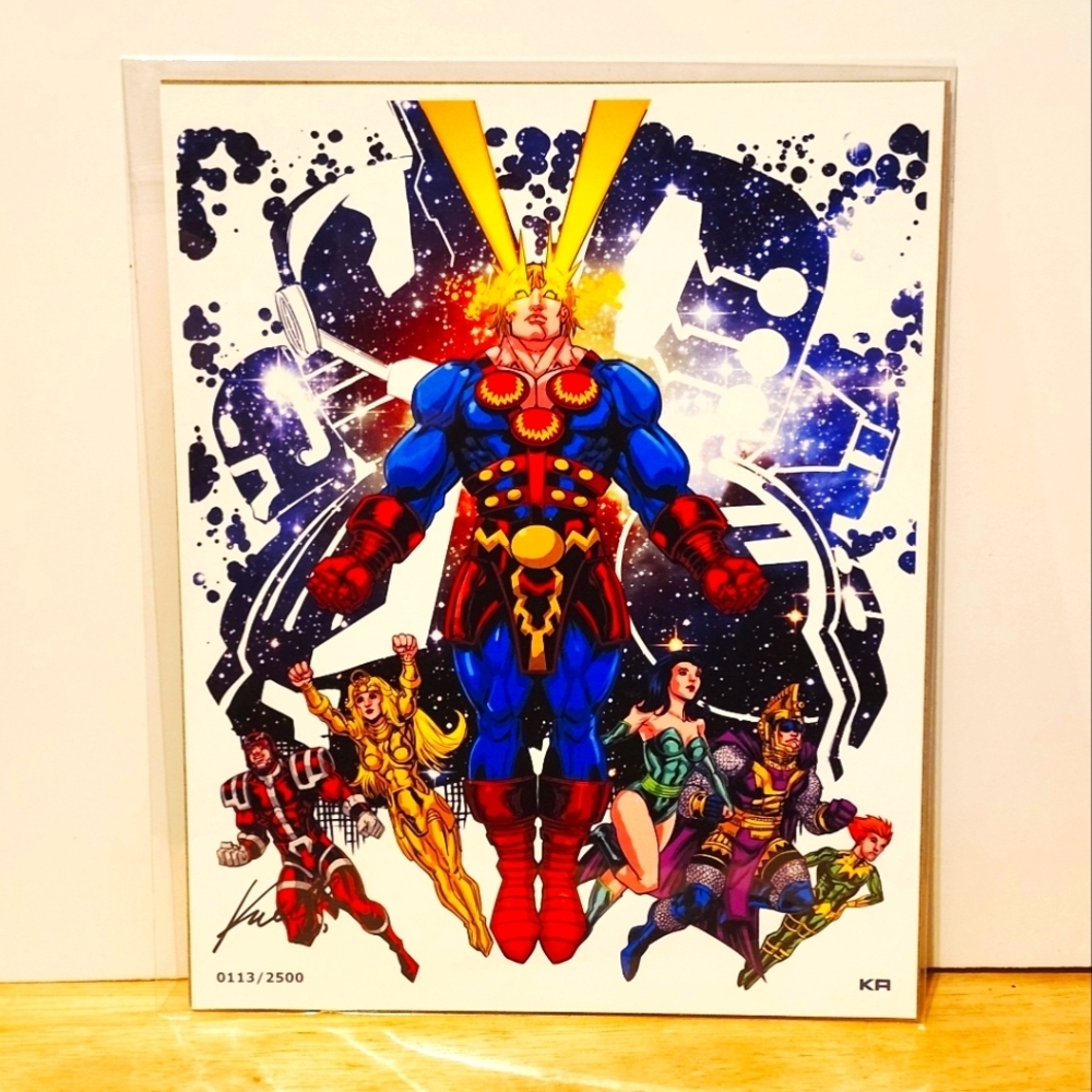 *3 for $30* Marvel The Eternals - Signed  & Numbered 8x10 Art Print - BAM Box